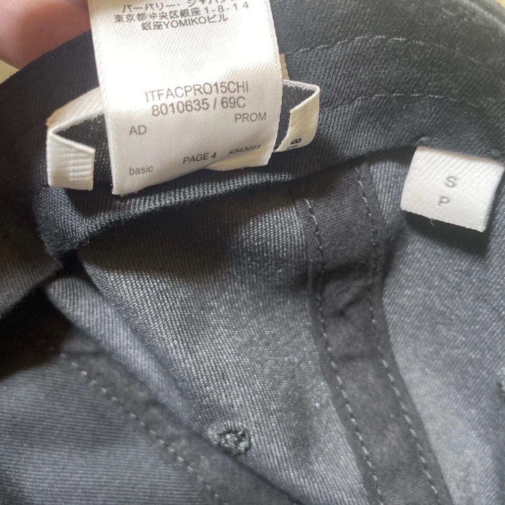 BURBERRY Authentic London England Logo Cap Hat Black Size Small + COA - Picture 6 of 12